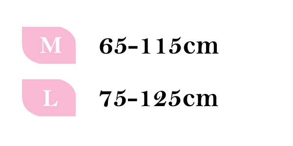 جدول سایزبندی شکم بند بارداری یا کمربند حاملگی